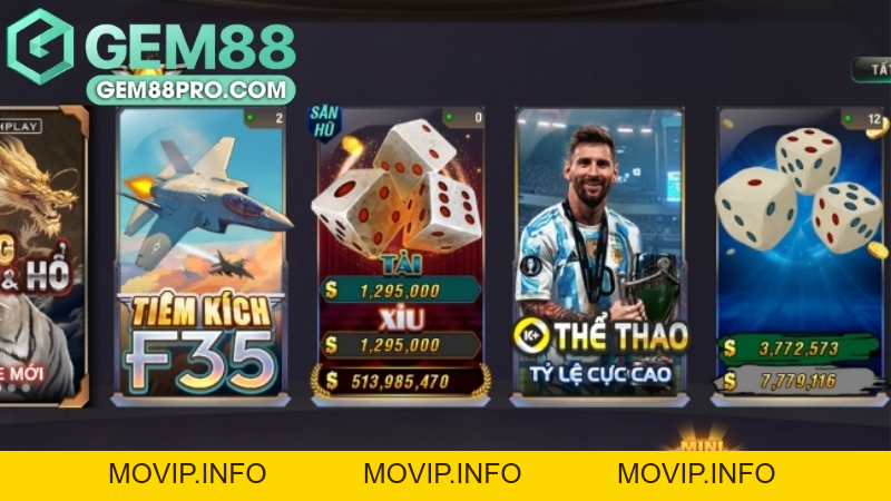 Sảnh Nổ Hũ B52 - Khám Phá Thế Giới Game Đổi Thưởng Tại Gem88 - Movip