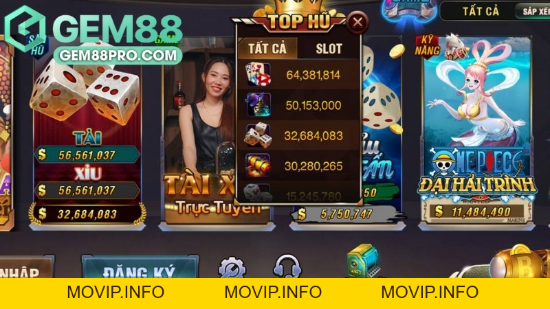 Sảnh Nổ Hũ B52 - Khám Phá Thế Giới Game Đổi Thưởng Tại Gem88 - Movip