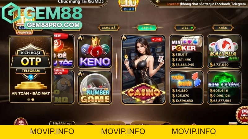 HitClub - Khám Phá Sảnh Nổ Hũ Giải Trí Cùng Gem88 2026 - Movip