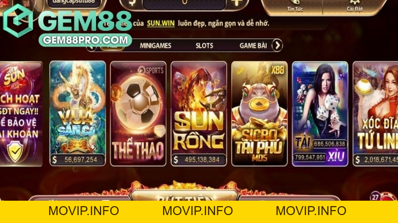 Sảnh Nổ Hũ B52 - Khám Phá Thế Giới Game Đổi Thưởng Tại Gem88 - Movip